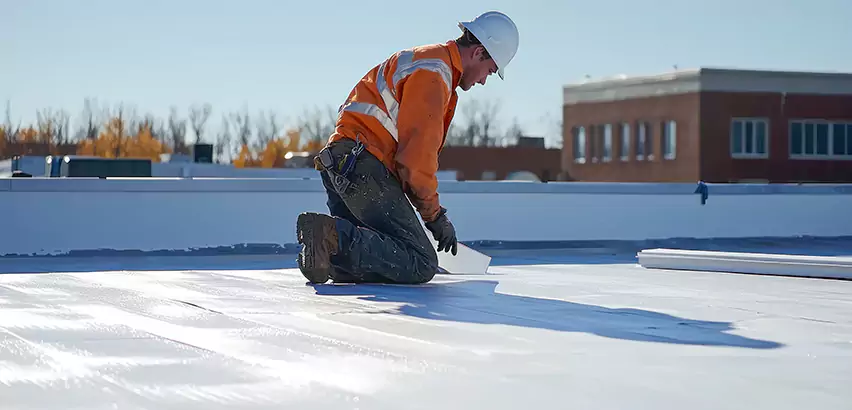 Flat Roof Drain Installation in Skokie